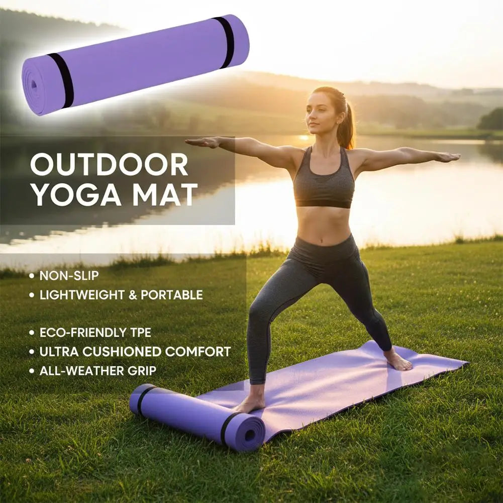 Tapete de Yoga e Pilates Antiderrapante — Ginástica e Fitness