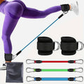 Kit de Bandas de Resistência com Tornozeleiras — Yoga e Ginásio em Casa
