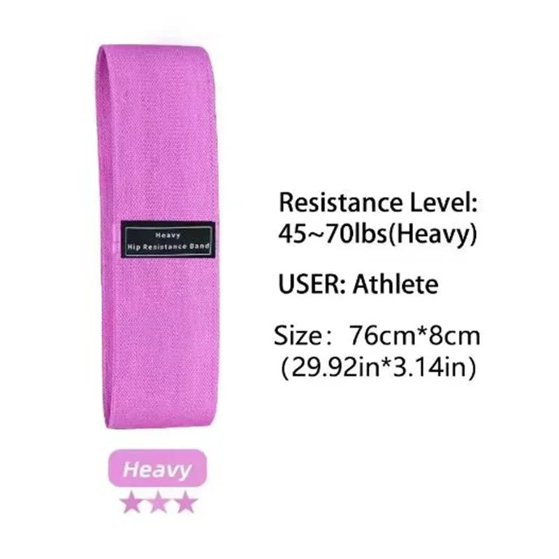 Bandas de Resistência em Tecido para Glúteos e Coxas — Yoga e Ginásio