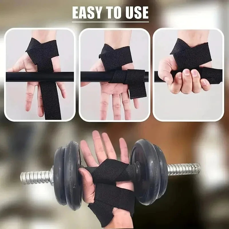 Correias de Pulso para Musculação — Suporte Ajustável para Ginásio