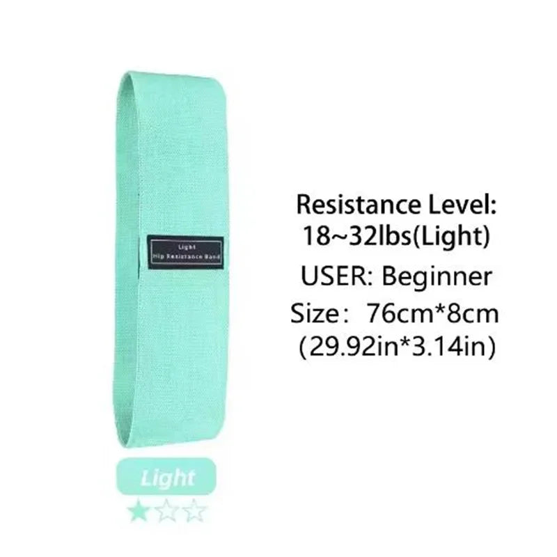 Bandas de Resistência em Tecido para Glúteos e Coxas — Yoga e Ginásio