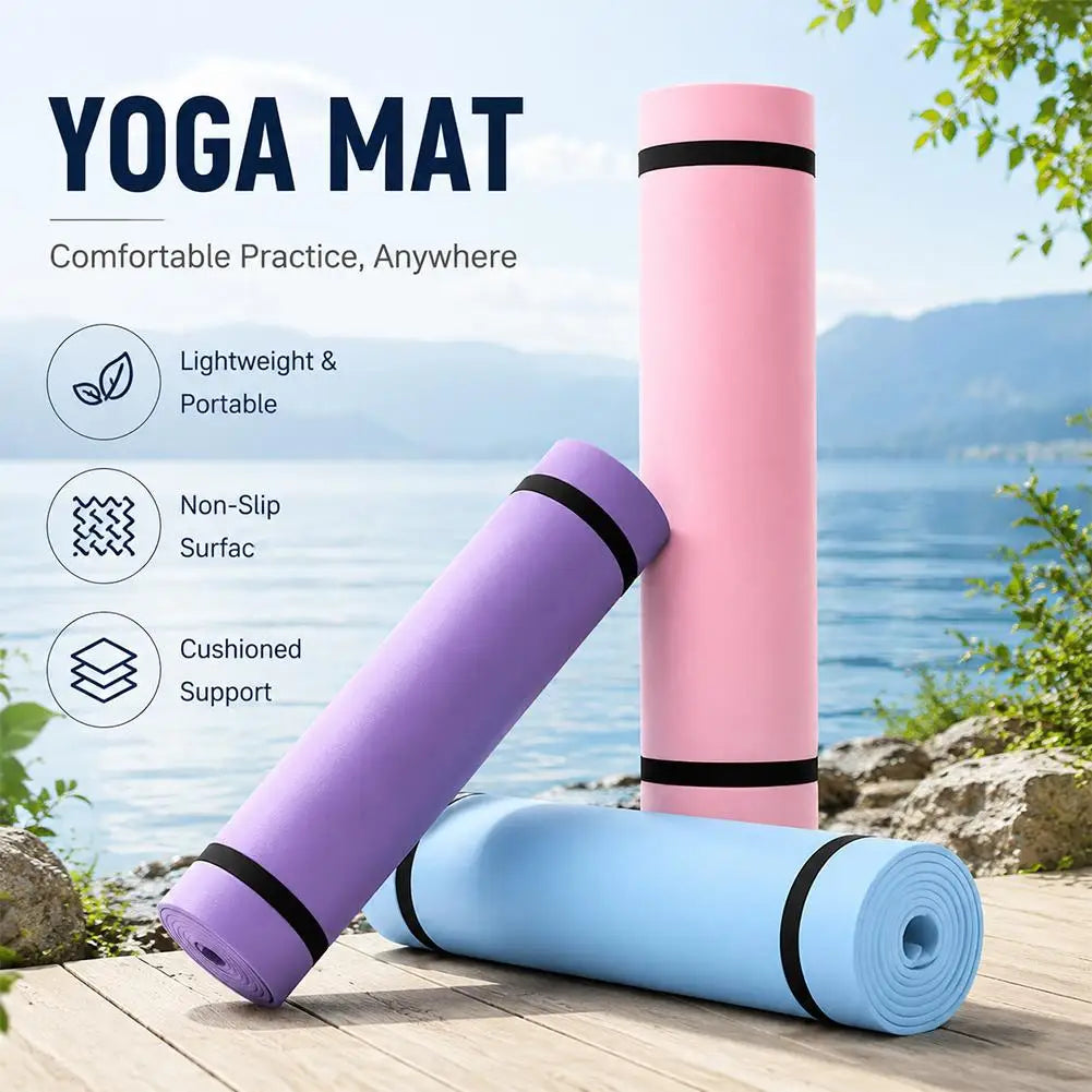 Tapete de Yoga e Pilates Antiderrapante — Ginástica e Fitness