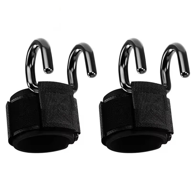 Ganchos de Levantamento com Suporte de Pulso — Musculação e Pull-Ups