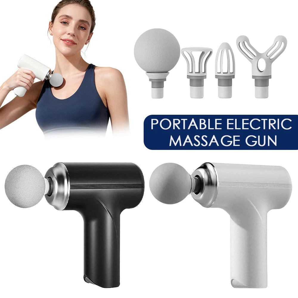 Pistola de Massagem Mini USB — Vibração de Alta Frequência