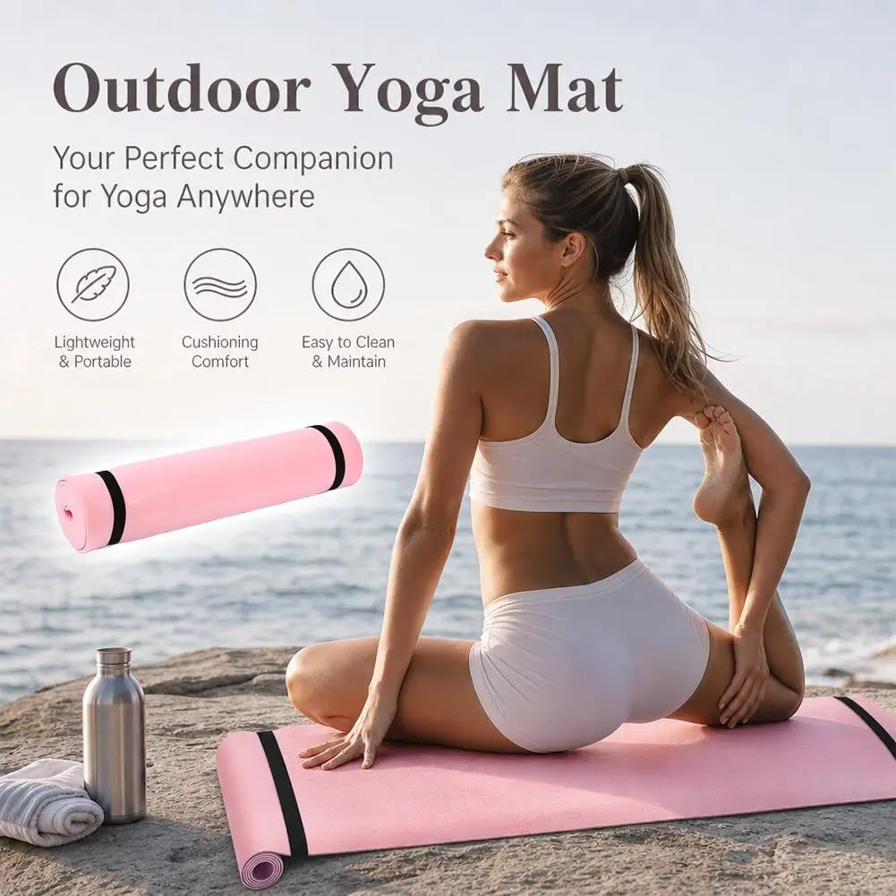 Tapete de Yoga e Pilates Antiderrapante — Ginástica e Fitness