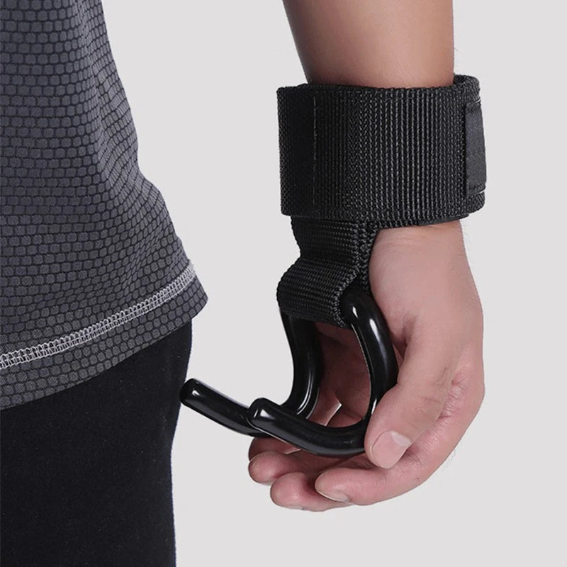 Ganchos de Levantamento com Suporte de Pulso — Musculação e Pull-Ups